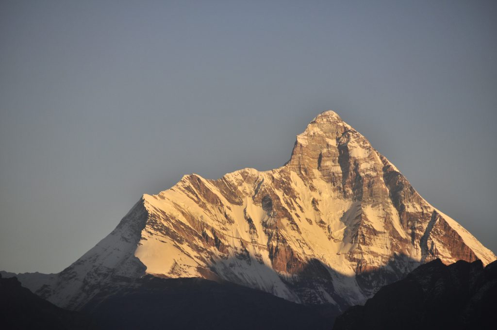 Mt.Nandadevi india second highest peak visible from auli