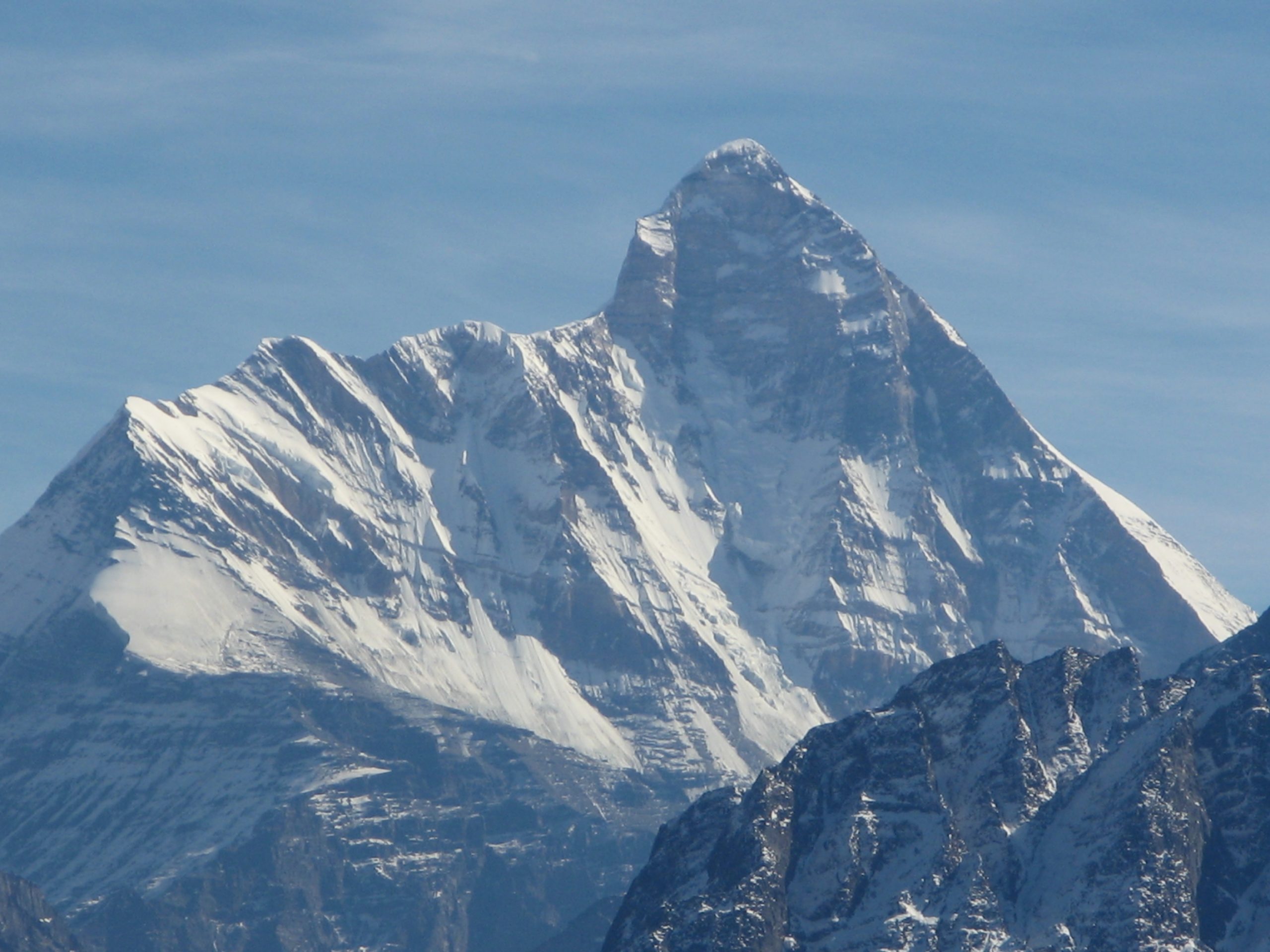 second highest peak nandadevi mountain