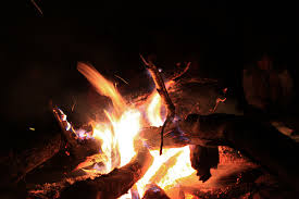 camp fire at auli camps